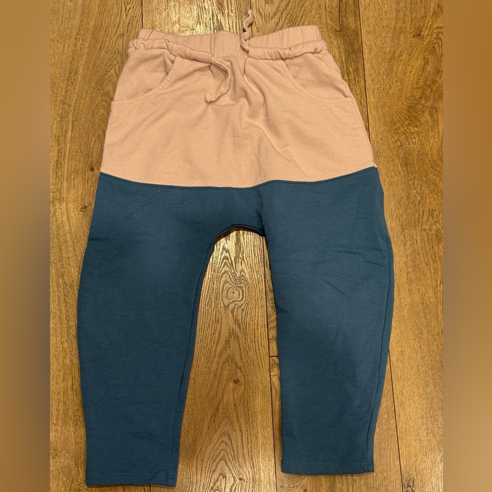 Stem Kids Colorblock Jogger Pants - Pink and Blue